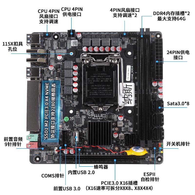 C246 Black Synology Feiniu Low - C246 Ecc Server Motherboard 评论和价格